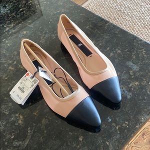 Zara 2-Tone Flats NWT